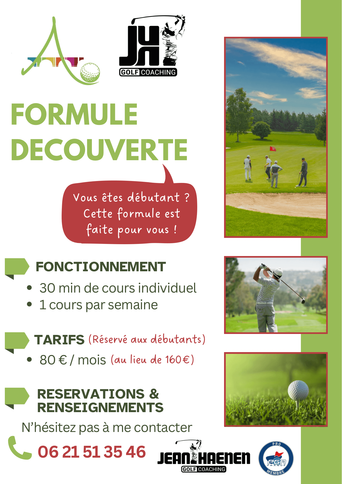 Green and White Minimalist Golf Lesson Poster.png
