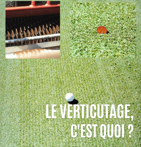 Verticutage des greens vendredi 22 août